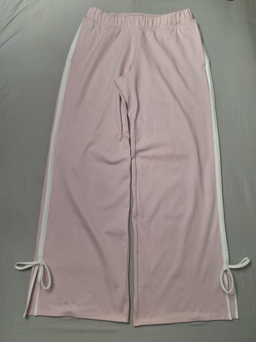 Gilly Hicks Blush Pink Recharge Elastic Waist Wide Leg Relaxed Side Bow Pants